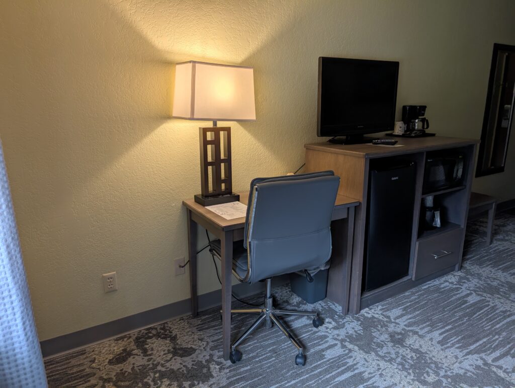 In room desk at the IM Hotel